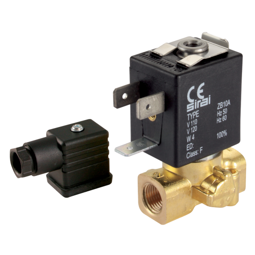 General Purpose 2/2 N/C, Direct Acting Solenoid Valves, Sirai - BSPP