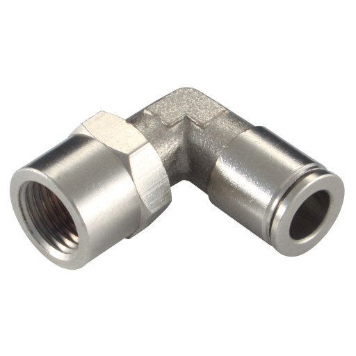 90° Female Stud Swivel Elbows, KELM - BSPP Female x Tube