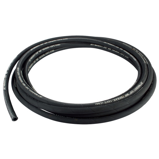 Black Jet Wash Pressure Washer Hose, Hiprho - 1 Wire, Cut to Length, per Metre