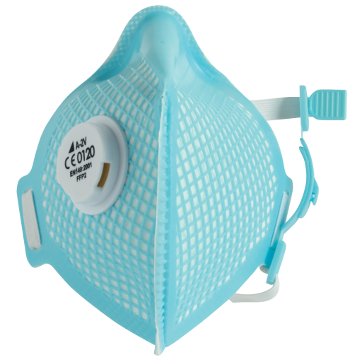 Disposable Half Mask Respirators - Freeflow2 FFP2 Valved Fold Flat Respirator