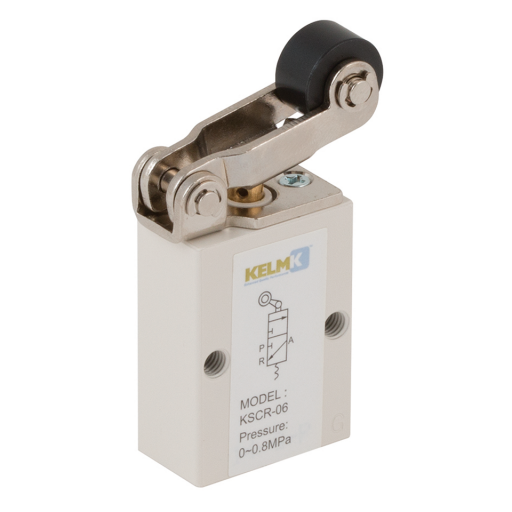 In-line Mechanical 3/2 Way Valves, KELM - Roller Lever