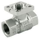 316 Stainless Steel Ball Valves, Haitima - 2 Piece, ISO Mounting Pad, Female, BSPP