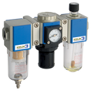 Filter + Regulator + Lubricators, KELM - 200 Series, Semi Auto Drain