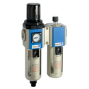 Filter/Regulators + Lubricators, KELM - 300 Series, Semi Auto Drain