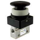 K3M Panel Mount Manual 3/2 Way Valves, KELM - Palm Button