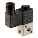 3/2 Way Sub-based Solenoid, KELM - Solenoid/Spring Normally Closed, 1/8"