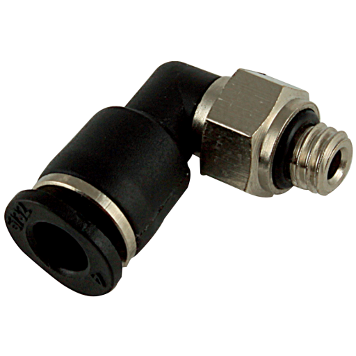 90° Male Stud Swivel Elbows, KELM - UNF Male x Tube