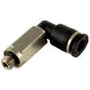 90° Male Stud Swivel Elbows, KELM - NPT Male x Tube, Extended