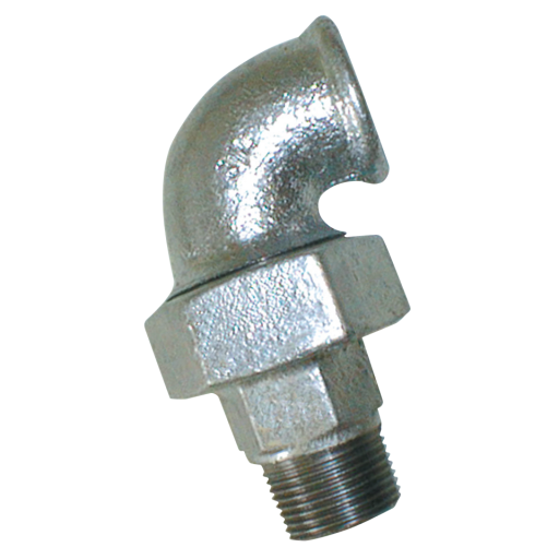 Union 90° Elbows Taper Seat, Fig. 98, EE - Galvanised