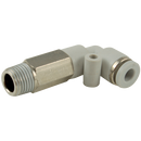 90° Male Stud Swivel Elbows, KELM - BSPT & Metric Male x Tube, Extended