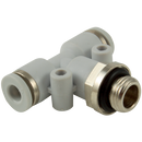 Male Stud Branch Swivel Tees, KELM - BSPP Male Branch x Tube