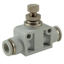 Manual Flow Controllers, KELM - Tube x Tube, Uni-Directional to suit Cylinders