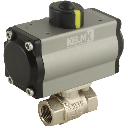 Actuated Ball Valves, KELM - Single Acting 2 Piece