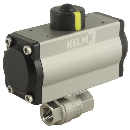 Actuated Ball Valves, KELM - Single Acting 2 Piece, Stainless Steel