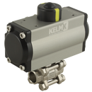 Actuated Ball Valves, KELM - Single Acting 3 Piece, Stainless Steel Socket Weld