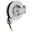 Mountable Steel Air Hose Reel, Conah - Rubber Air Hose, Spring Rewind, 1/2"