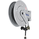 Mountable High Pressure Water Steel Hose Reels, Conah - Black 1 Wire Pressure Wash, Spring Rewind, 3/8"