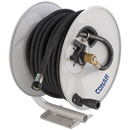 Mountable High Pressure Water Steel Hose Reels, Conah - Black 2 Wire Pressure Wash, Manual Rewind, 3/8"