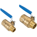 Ball Valves, Airpipe - Male x Female, Brass
