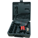 Air Impact Wrench Kit, Aeropro - 1/2" Square Drive, 17 Piece Kit