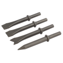 7" Chisel Kit, Aeropro - 4 Piece Kit, suitable for AP17621