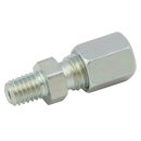 Lubrication Compression Fittings, Type LL - Straights, Steel Zinc Plated