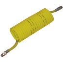 Nylon 12 Recoils, Metric, KELM - 90° Equal Tails, Yellow