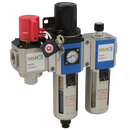 Air Service Units, KELM - 300 Series, Wall Mount, Semi Auto Drain