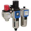 Air Service Units, KELM - 400 Series, Wall Mount, Semi Auto Drain