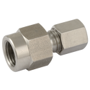 Female Gauge Couplings and Sealing Rings, PH Industrie - BSPP Female x Tube, Light Duty (Metal Sealing Ring)