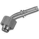 45° Elbows, PH Indutrie - Metric Female 24° Cone Seat, Light Duty with O-Ring, DIN 2353 x Swept Hose Tail