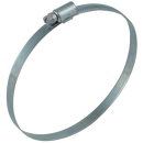 Worm Drive Clamp 208, Norres - Galvanised Steel for Hoses with Smooth Exterior