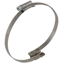 Worm Drive Bridge Clamp 212, Norres - Galvanised Steel with Offset Bridge for Wire Helix