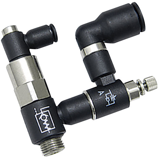 Piloted Non-return Regulator & Exhaust Valves, Parker Legris - BSPP Male x Tube