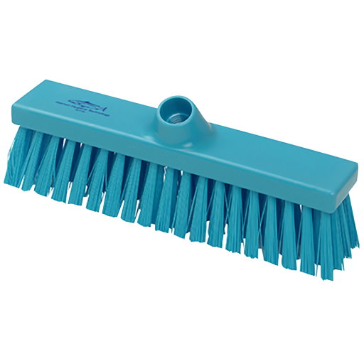 Hygienic Broom Heads - Stiff Flat Sweeping