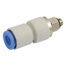 Male Studs Rotary One Touch Push-in, KELM - Metric Male x Tube, Slow Rotating