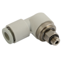 90° Male Stud Elbows Rotary One Touch Push-in, KELM - Metric Male x Tube, Fast Rotating