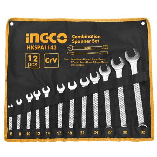 Spanners, Ingco - Combination Spanner Set, 12 Pieces