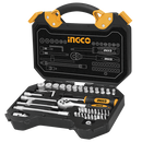 Socket Sets, Ingco - 1/4" Socket Set, 45 Pieces