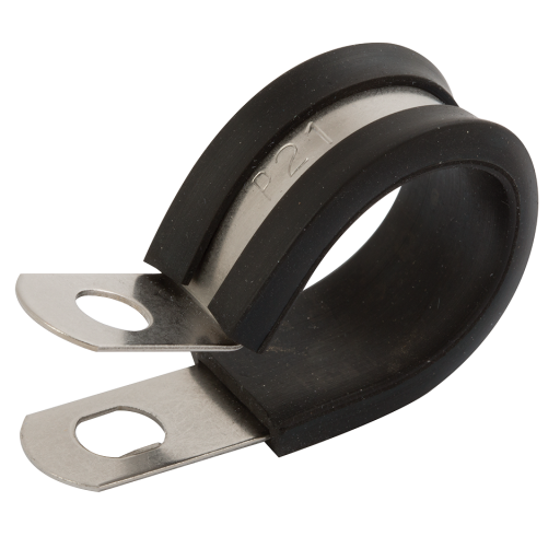 P Clips, C-Cure - Stainless Steel, EPDM Liner