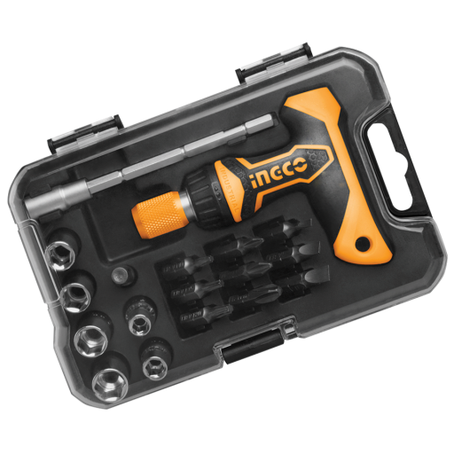 Screwdrivers, Ingco - T-handle Wrench Screwdriver Set, 18 Pieces