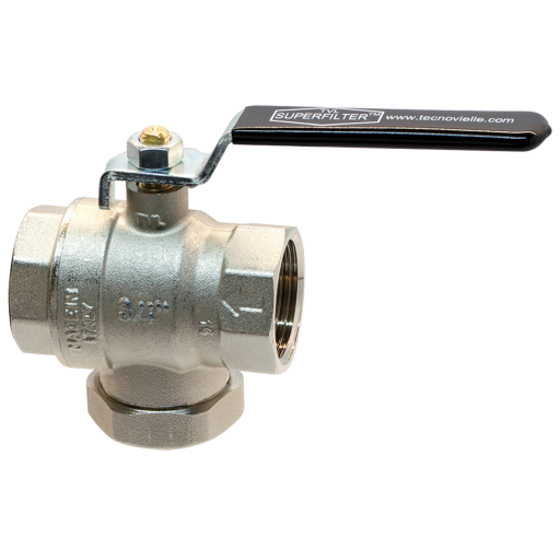 Super Filter Ball Valves, Brass, Tecnovielle - BSPP