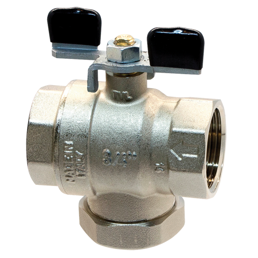 Super Filter Ball Valves, Brass, Tecnovielle - T Handle, BSPP