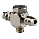 Male Stud Branch Hose Tail Tees, KELM - Metric Male x Tube