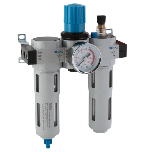 Filter + Regulator + Lubricators, Air-Pro - Supplied with Mounting Bracket & Gauge, 0-12 bar, BSPP