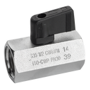 High Pressure Mini Ball Valves, RUB - Female x Female, BSPP