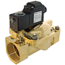 2/2 Way Solenoid Valves, Brass, Hot Water & Liquids, Parker - Normally Open, Nitrile Seal, BSPP
