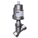 Angle Seat Valves, Parker - Flow Over Seat, 304 Stainless Steel Actuator, 316L Stainless Steel Body, Normally Closed, BSPP