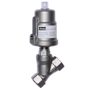 Angle Seat Valves, Parker - Anti Water Hammer Construction Flow Under Seat, Aluminium Actuator, 316L Stainless Steel Body, Normally Closed, BSPP