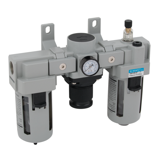 Filter + Regulator + Lubricators, Air-Pro - Supplied with Mounting Bracket & Gauge, BSPP